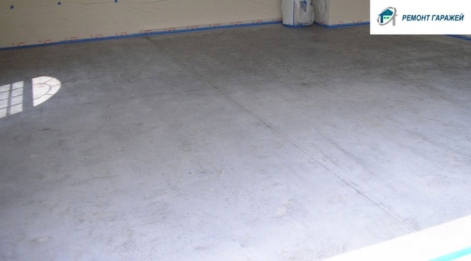 Заливка бетонного пола в гараже